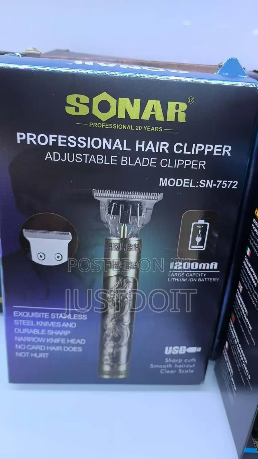 Sonar Sn-7572 Professional Rechargeable Clipper