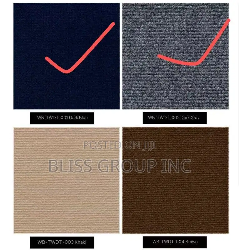 PVC Woolen Floor Tiles 60x60cm