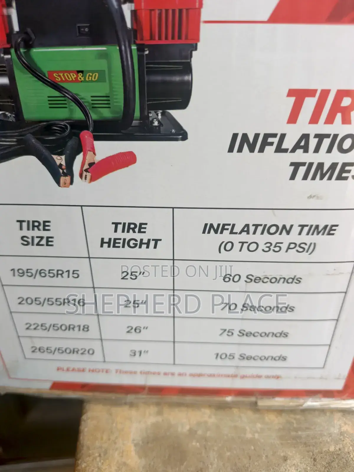 Top Go Heavy Duty Dual Piston Tire Inflator