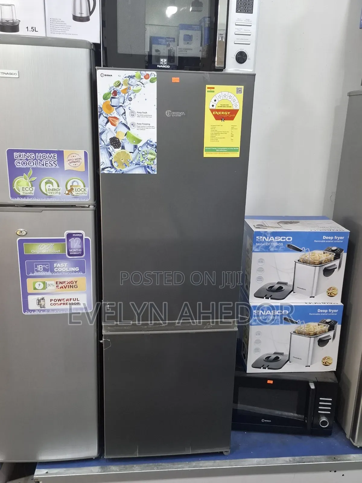Sigma 163l Bottom Freezer With Freezer Interior Light Available