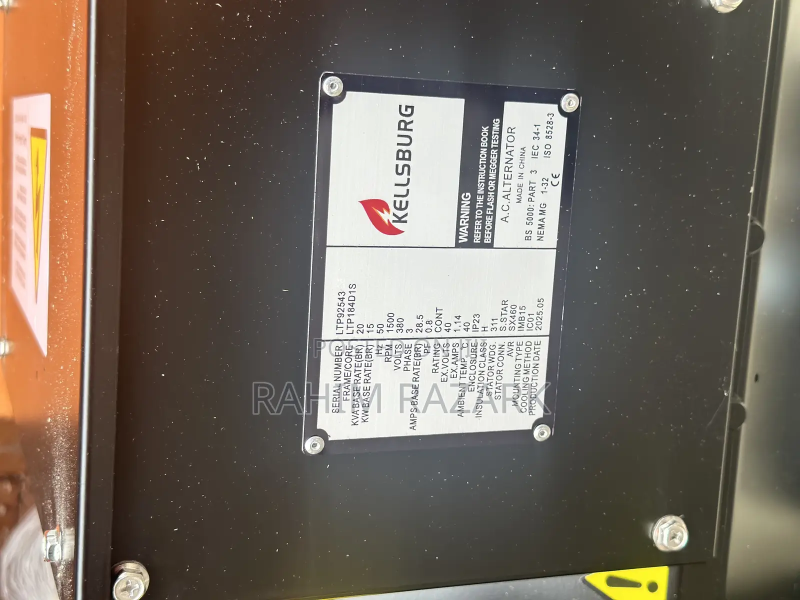 A.C.Alternator 20kva (European Quality)