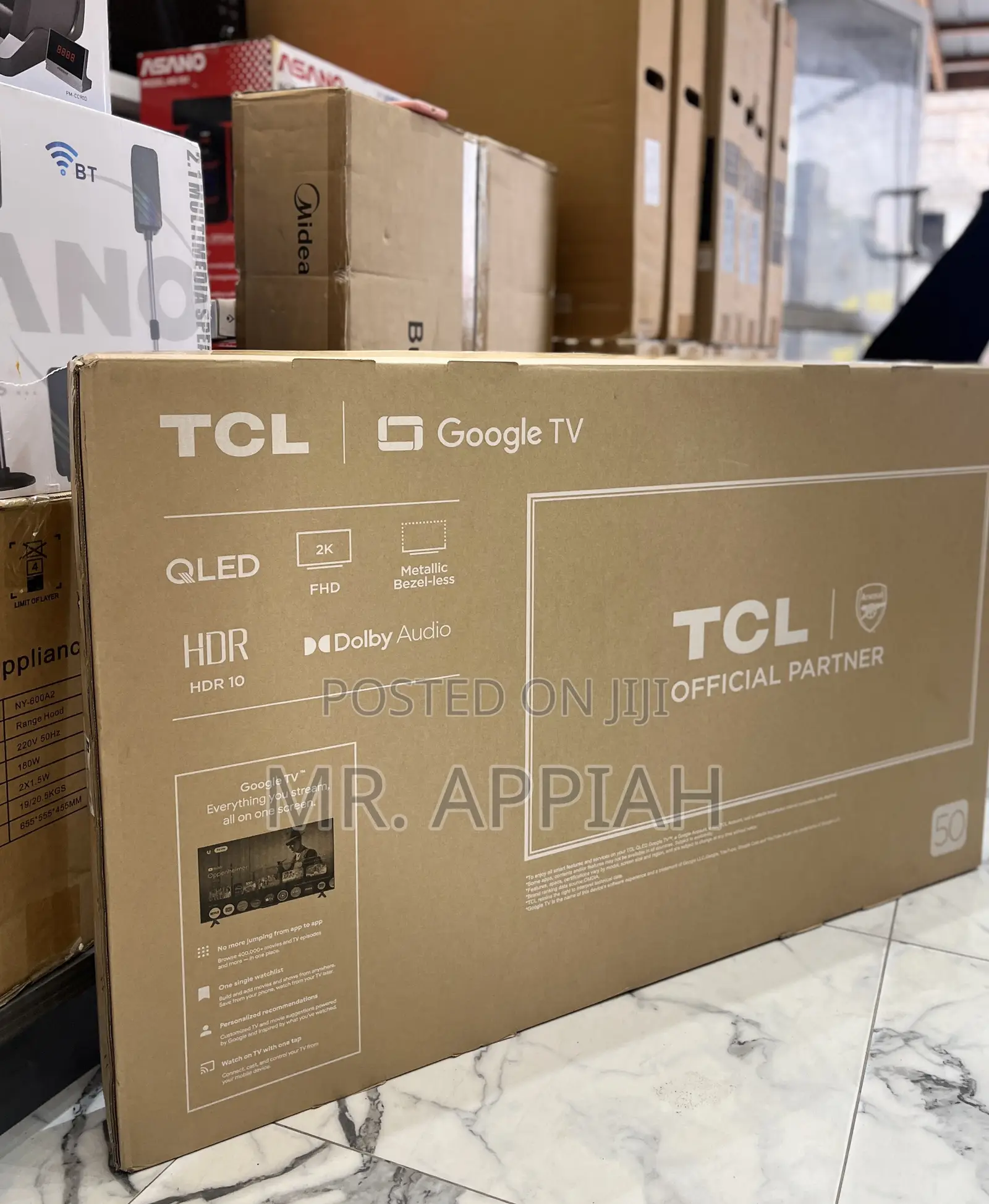Affordable TCL Uhd Smart Qled Google Television(Black) 