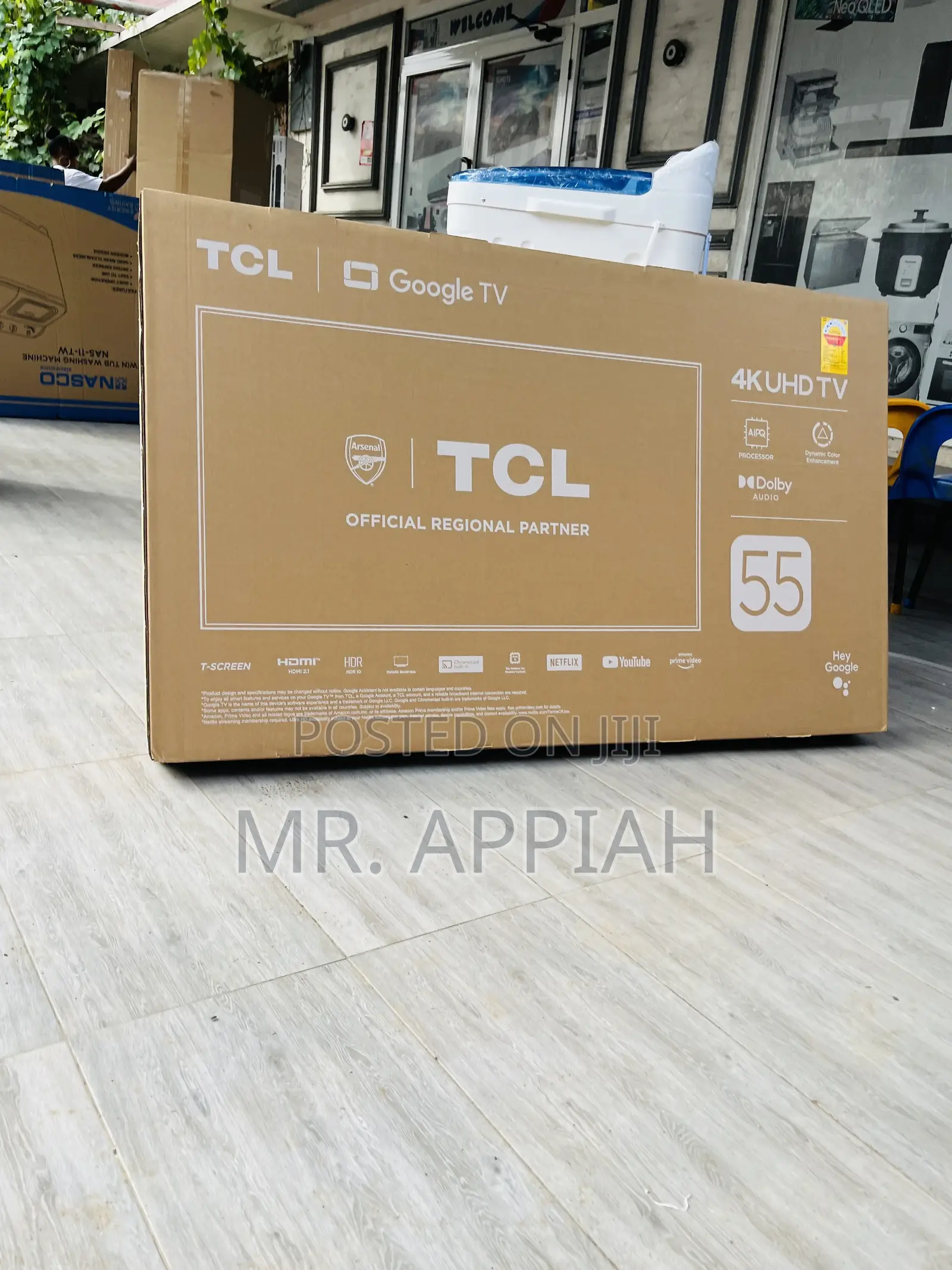 TCL 55′′ Ultra Hd Smart Digital Satellite Tv(55p635)Black