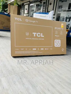 TCL 55′′ Ultra Hd Smart Digital Satellite Tv(55p635)Black