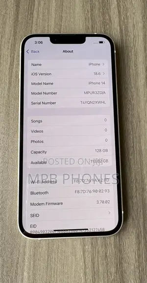 Apple iPhone 14 128 GB White