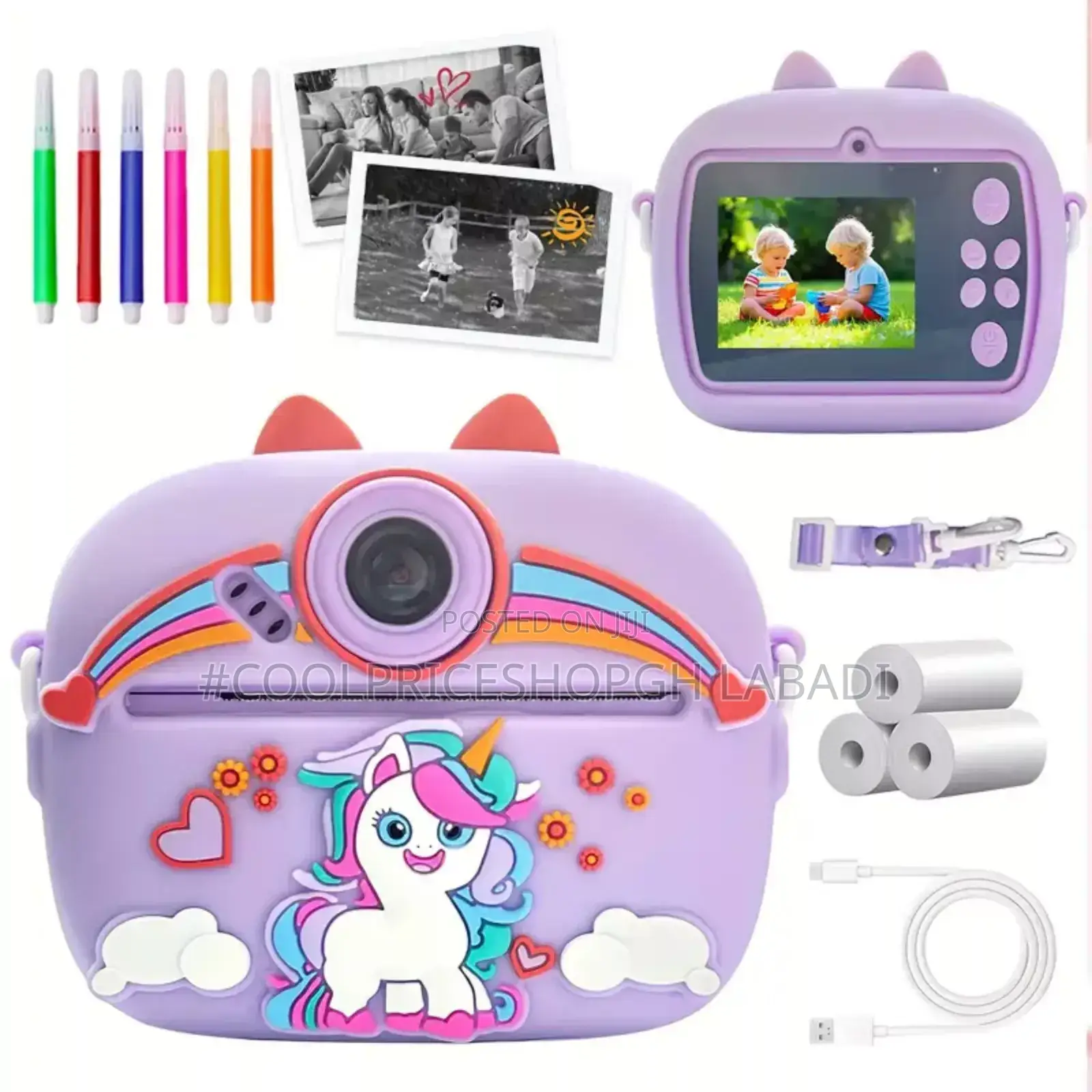 Kids Camera Instant Printer