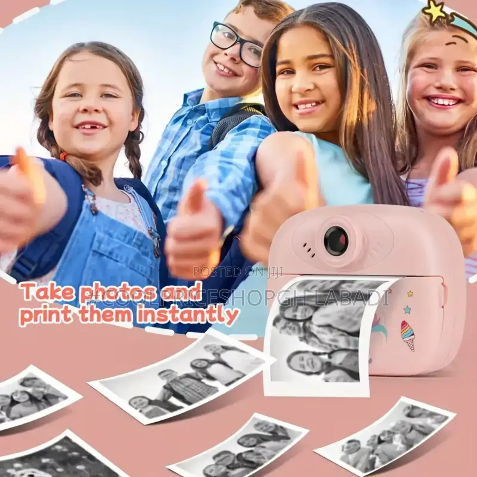Kids Camera Instant Printer