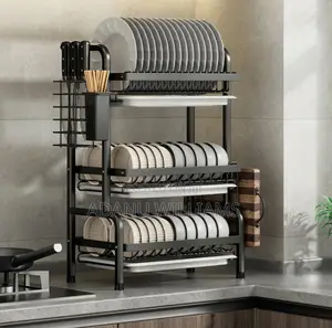 High Quality 3-Tiers Multipurpose Kitchen Dish Rack