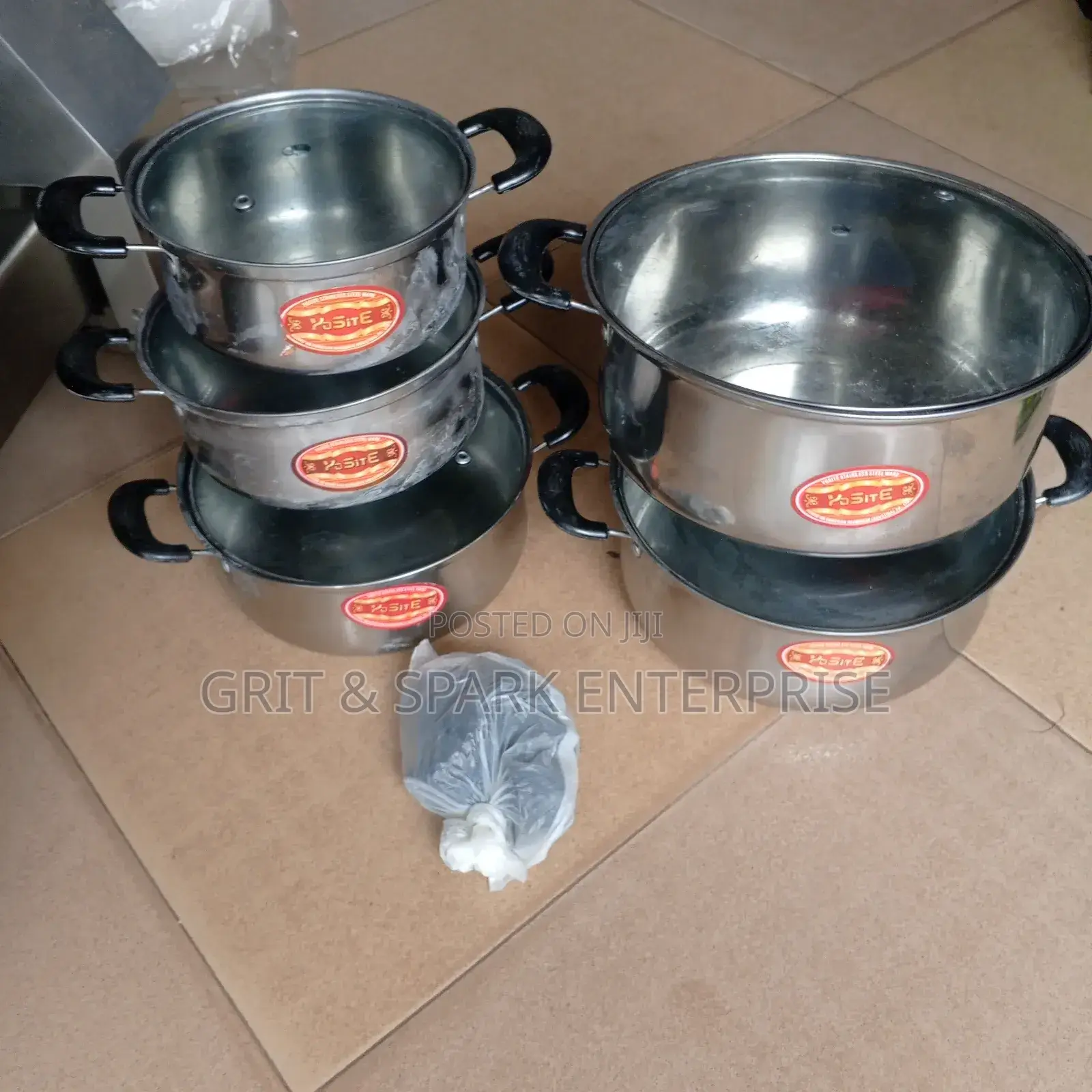 Brand New 5 PCS Stainless Yosite Stock Pots(Pls Read Below)