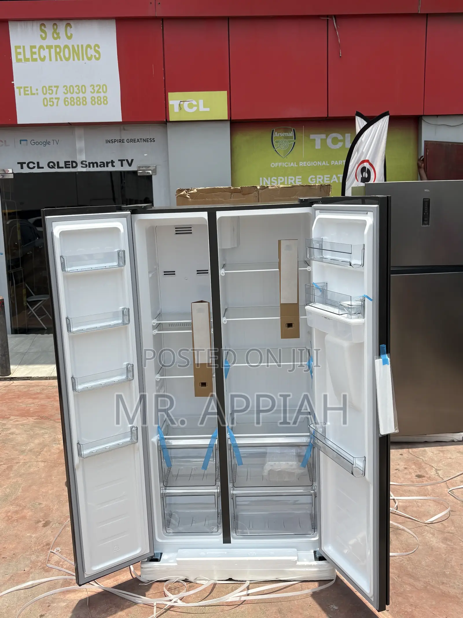 Long Lasting P575sbgwd—439l Side by Side 2 Door Refrigerator.