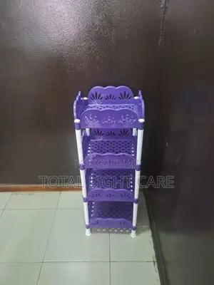 Four Layer Plastic Shelf Rack