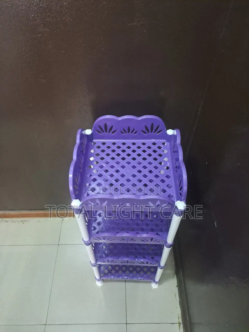 Four Layer Plastic Shelf Rack