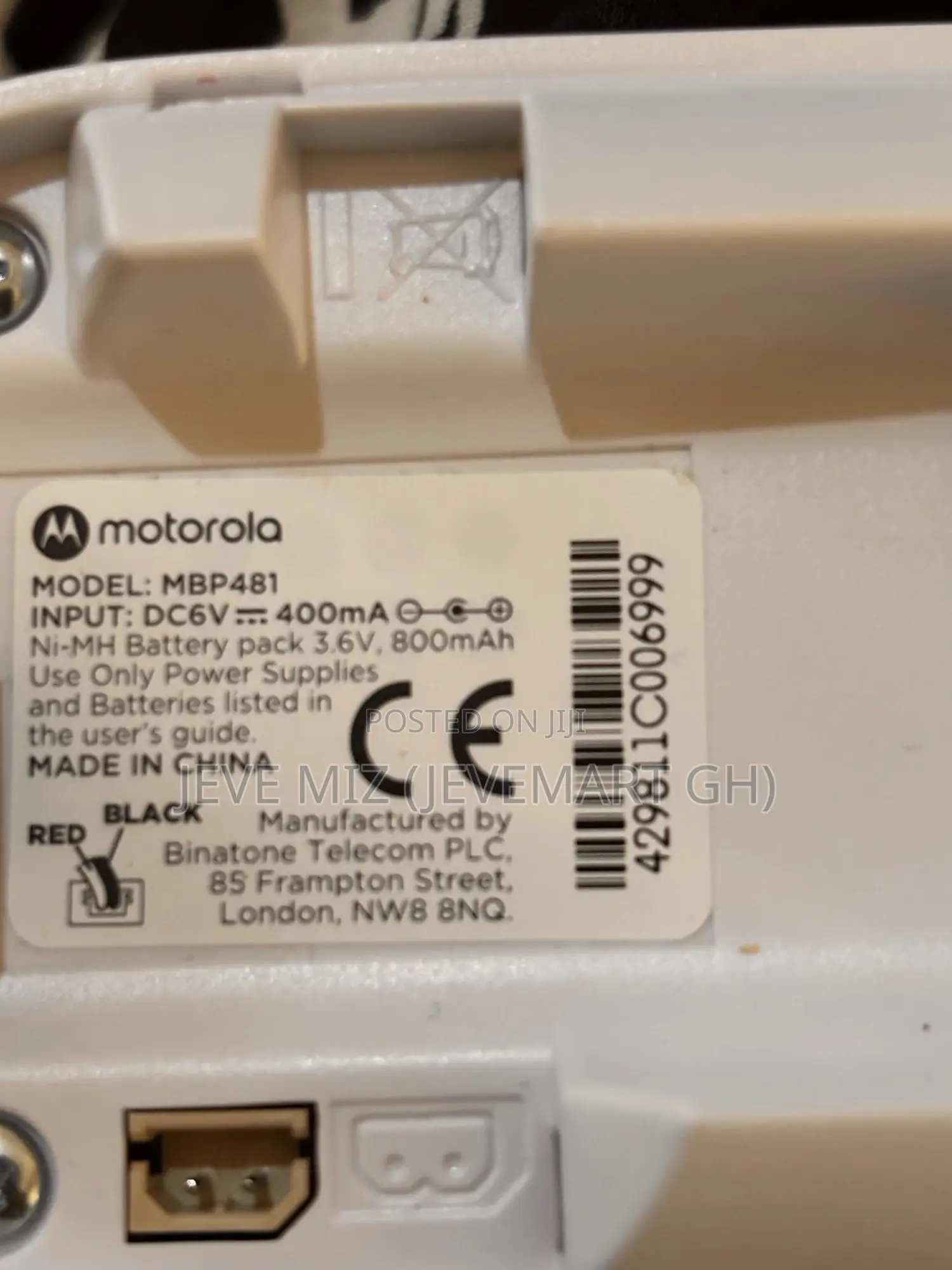 Video Baby Monitor - Motorola Mbp481