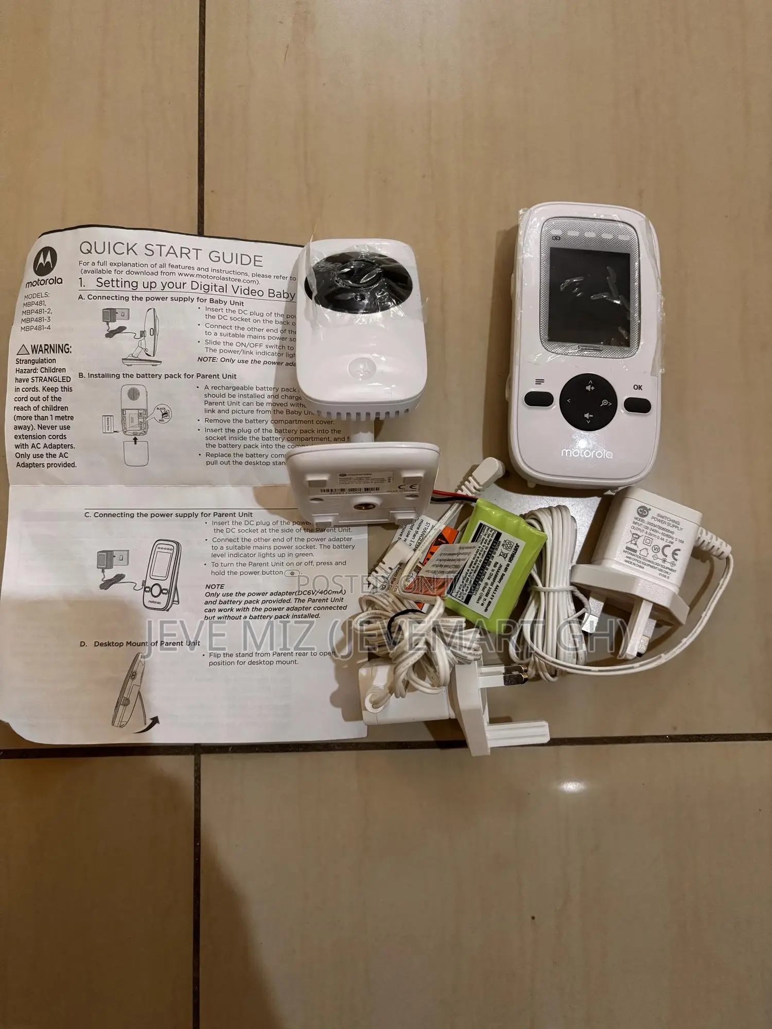 Video Baby Monitor - Motorola Mbp481