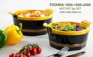 Sq Professional Fionna 3 Piece Insulated Hot Pot 2.5l, 1.5l , 1l