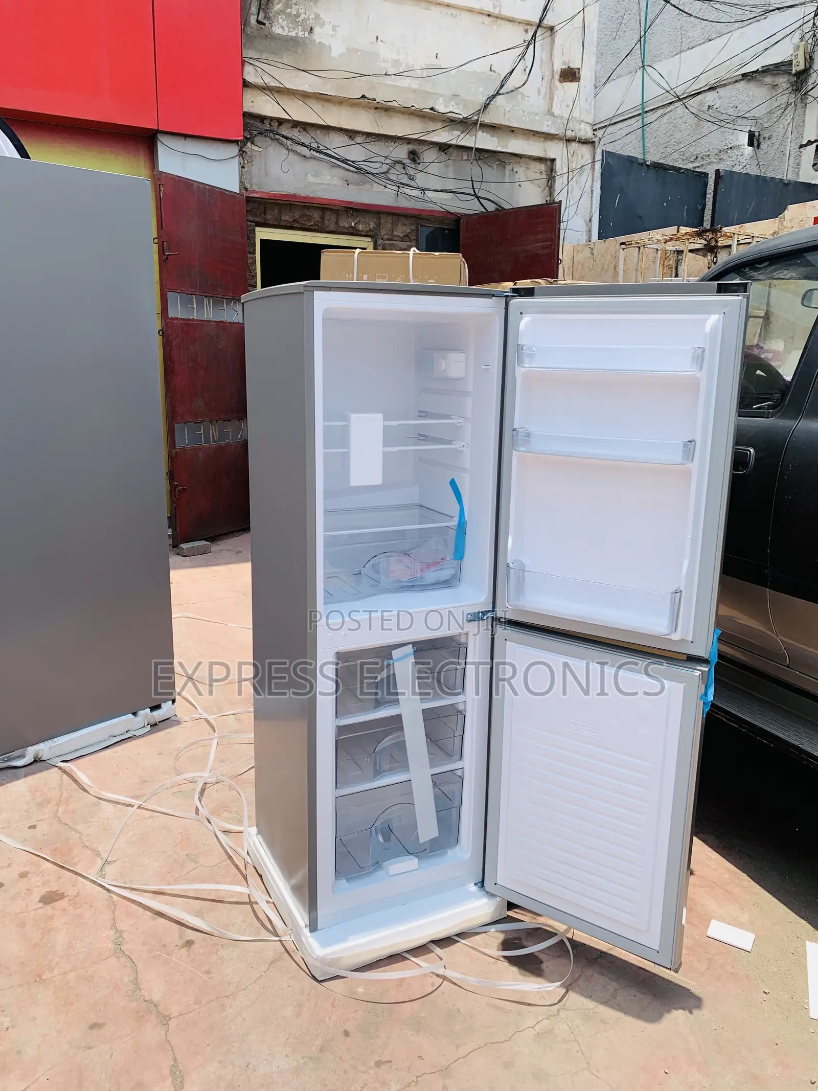 High Quality TCL F185bfs—142l Double Door Fridge Grey