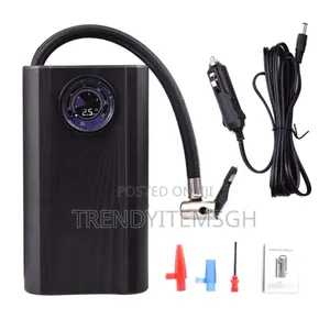 Portable 12v Car Tire Inflation Air Compressor Pump With Digital Guage