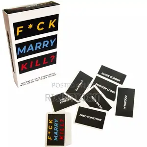 F*Ck, Marry, Kill Card Game Adults Party Game