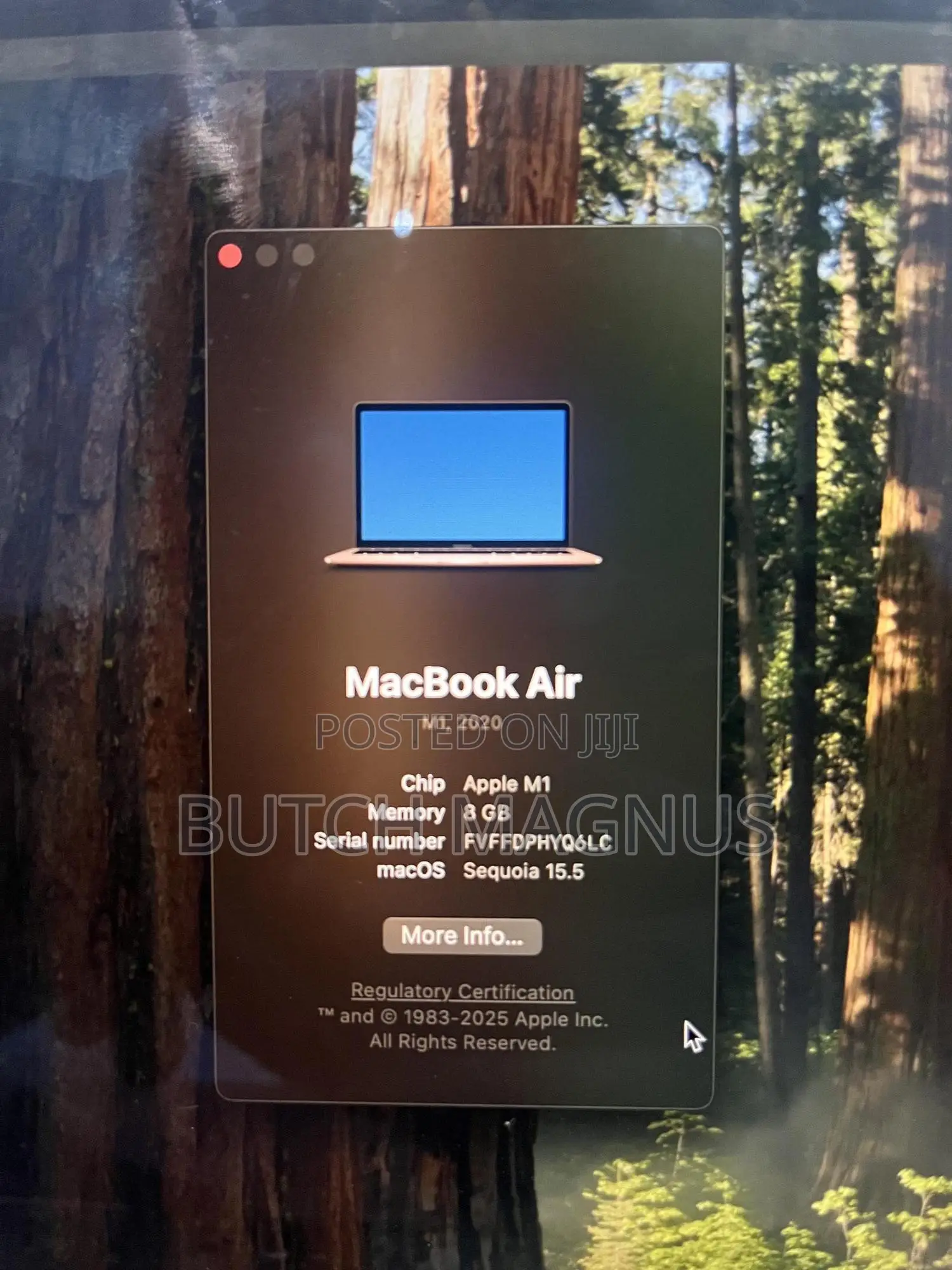 Laptop Apple MacBook Air 2020 M1 8GB Apple M1 SSD 256GB