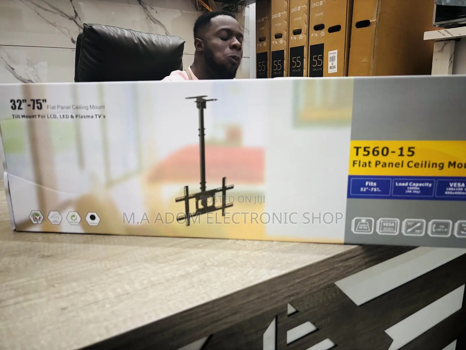 Ceiling Mount 32”-75”