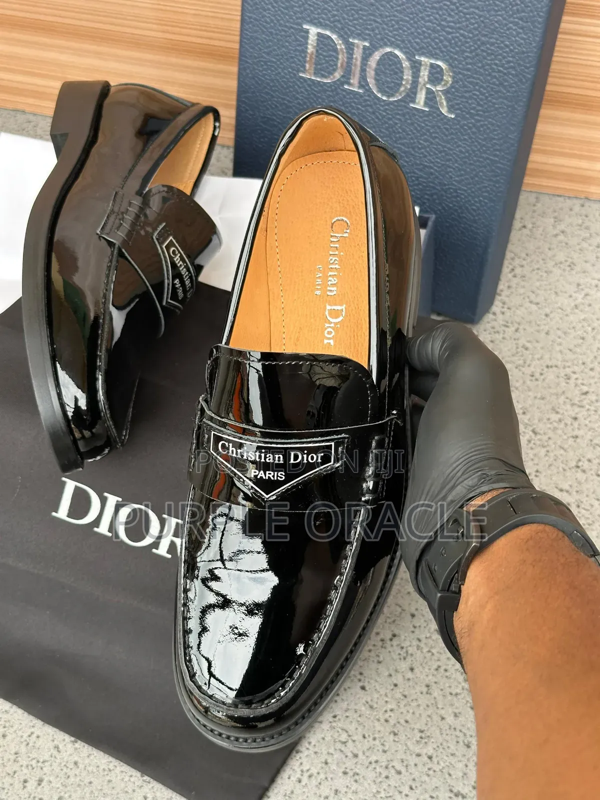 Highly Reflective Christian Dior Modern Loafer