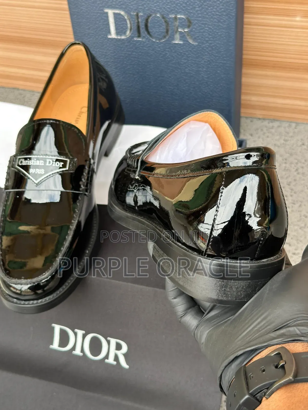 Highly Reflective Christian Dior Modern Loafer
