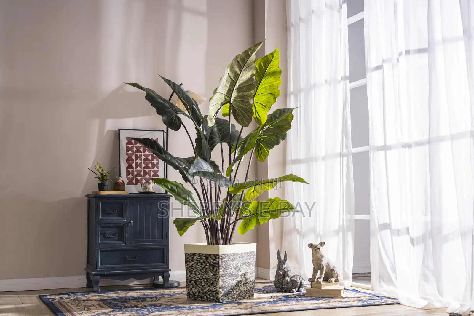 Rainbow Taro Artificial Plant