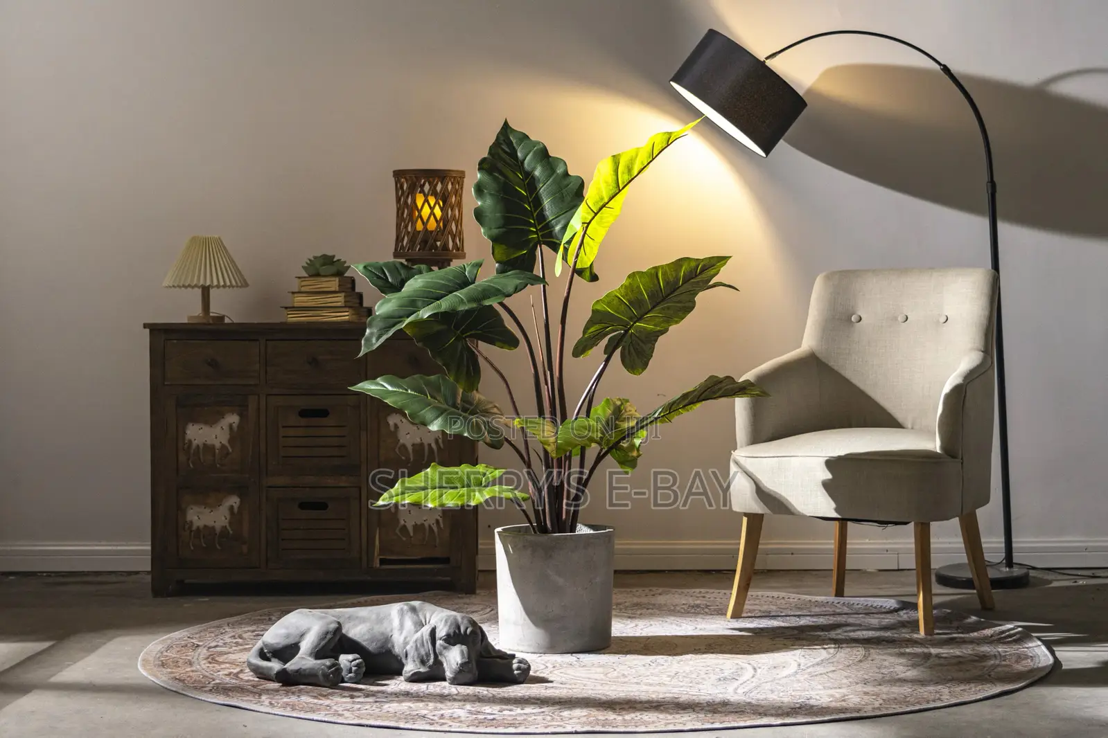 Rainbow Taro Artificial Plant