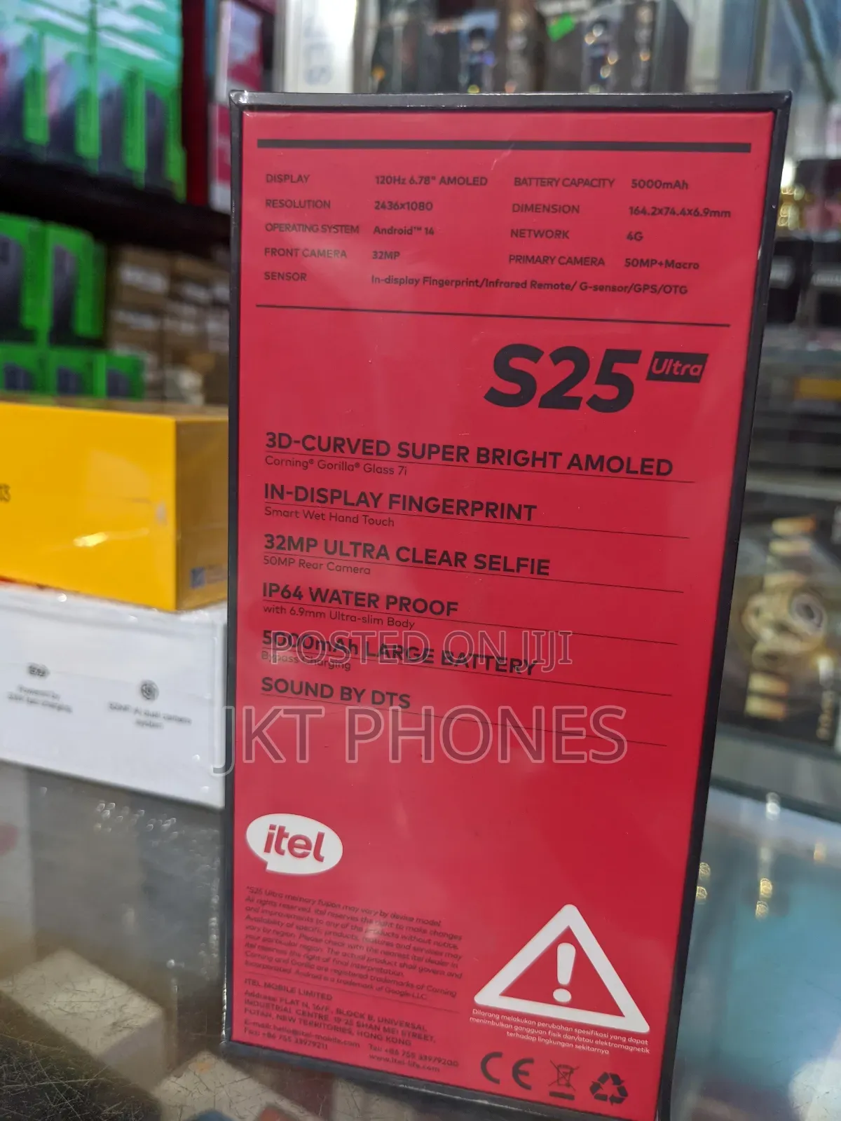 New Itel S25 Ultra 128 GB Black