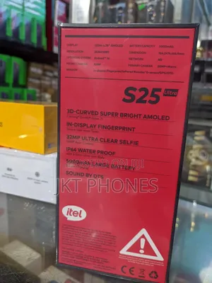 New Itel S25 Ultra 128 GB Black