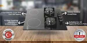 2 Eye Electric 2 Eye Gas Hob Built in Burner