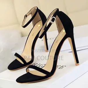 Black 4inches Heel