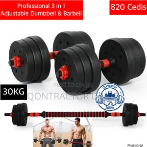 Qontractor Deals 30kg 3 in 1 Adjustable Dumbbells