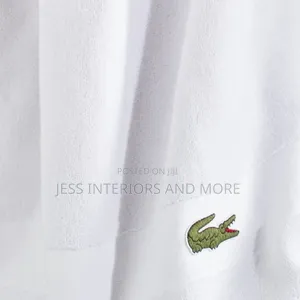Lacoste Sport Stripe Cotton Bath Towel