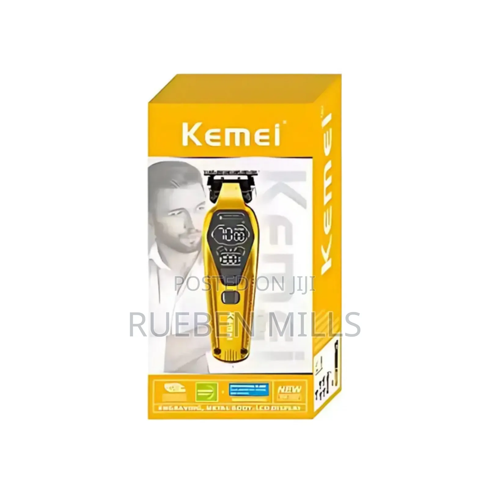 Super Sharp Kemei Km-1697 Detailer Beard Trimmer Barbering Machine