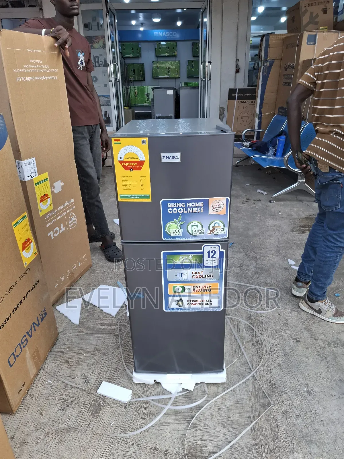 Nasco 118ltrs Top Fridge With Two Doors Available
