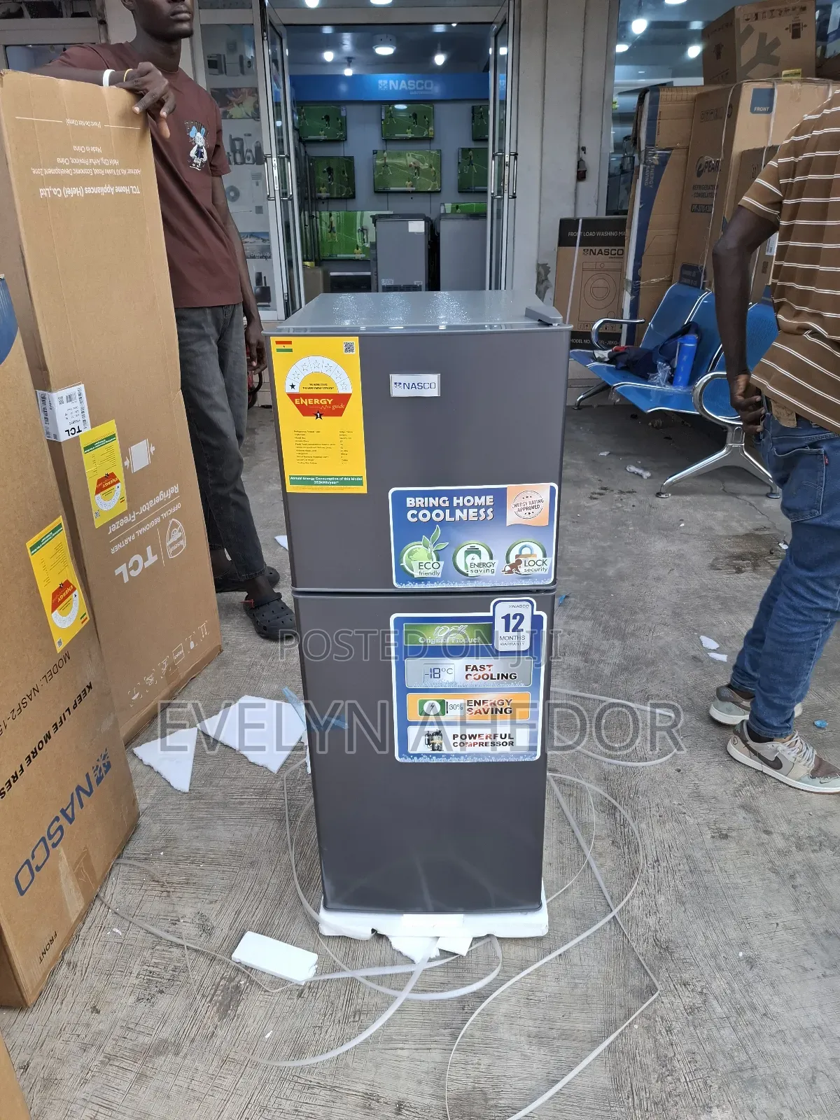 Nasco 118ltrs Top Fridge With Two Doors Available