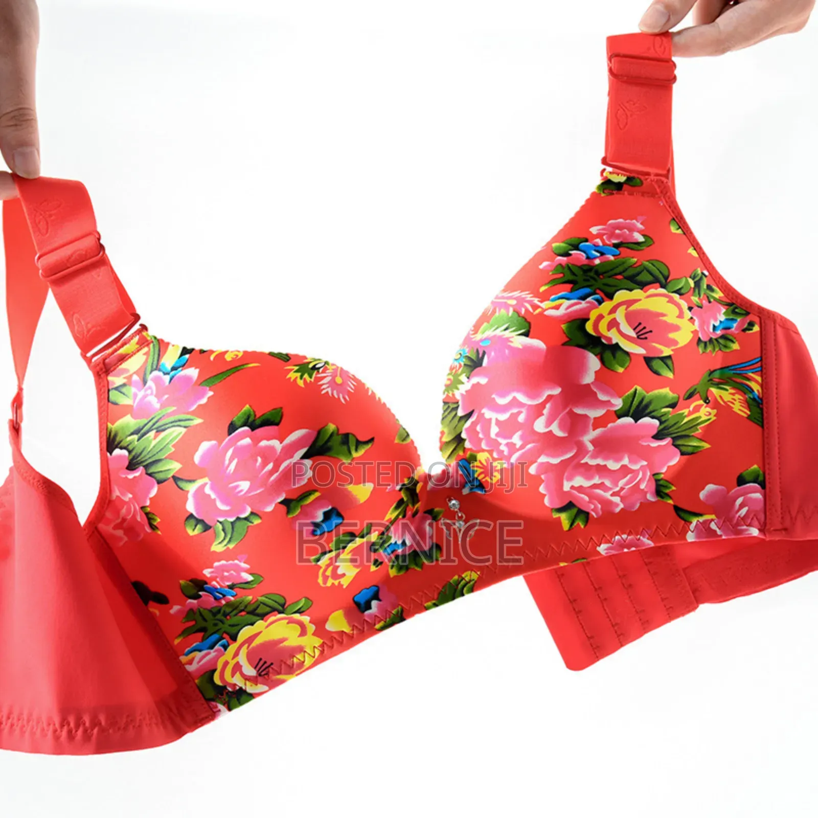 Bright Floral Push-up Comfort Bra
