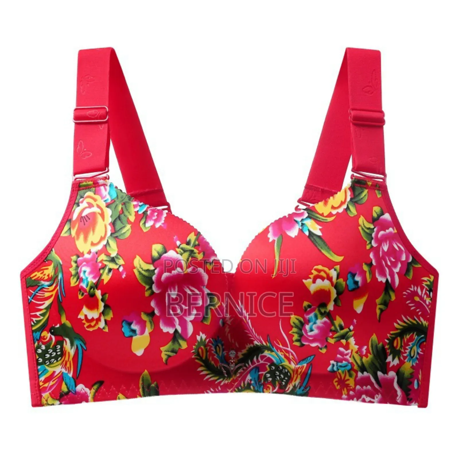 Bright Floral Push-up Comfort Bra