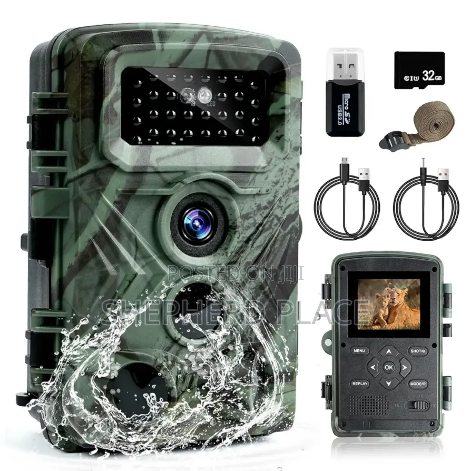 Flintronic Trail Camera, 2. 58mp Wildlife Camera With Night Vision