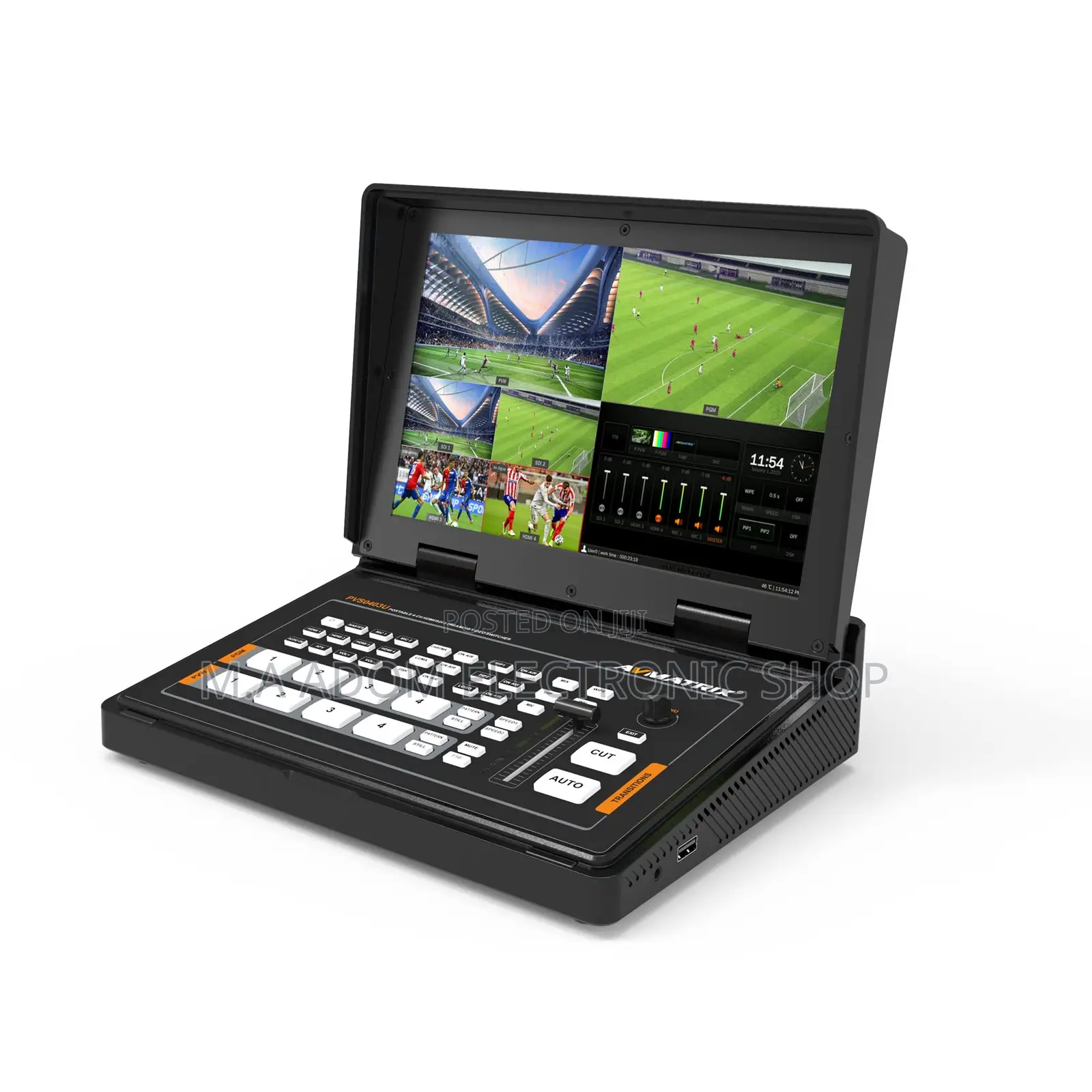 Portable 10.1inch 4 Channel Live Streaming Video Switcher