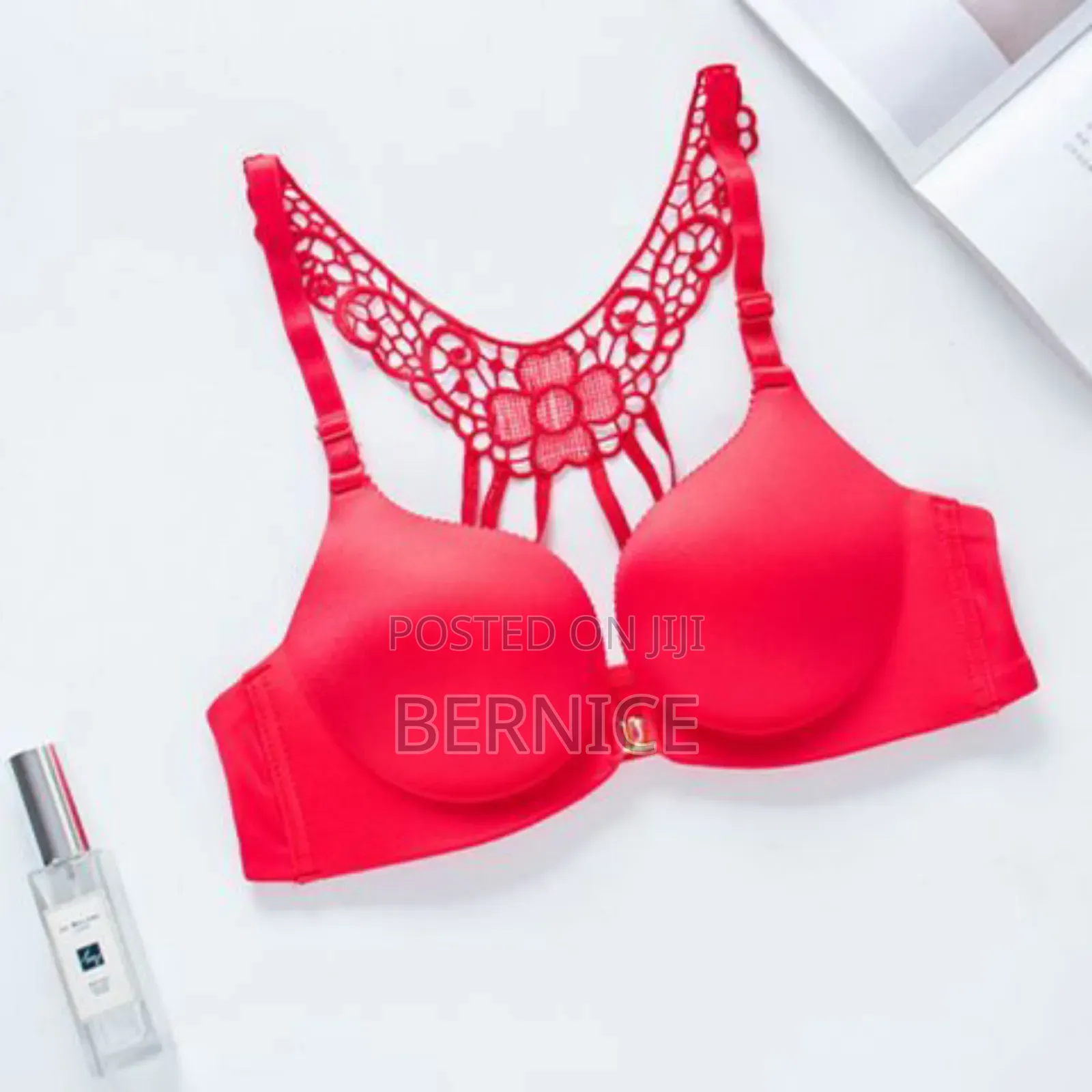 Elegant Lace-Back Bra