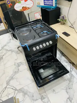Authentic New Black Ferre Gas Cooker Oven 4burner 60/60