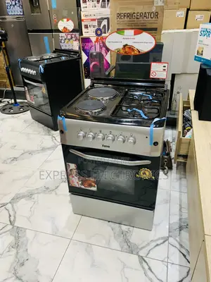 Brand New Sliver Color Gas Electric Cooker Oven Rotisserie 60/60 2-2
