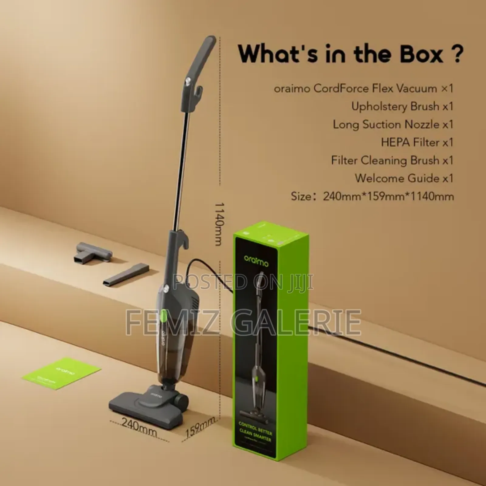 Oraimo Cordforce Flex Corded 2-in-1 Stick Vacuum