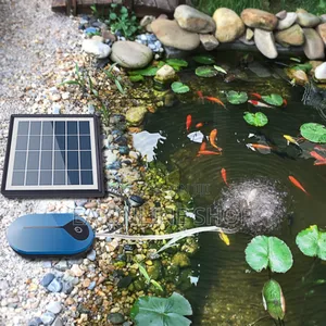 Solar Aquarium Oxygen Air Pump. Electric And Solar Charging