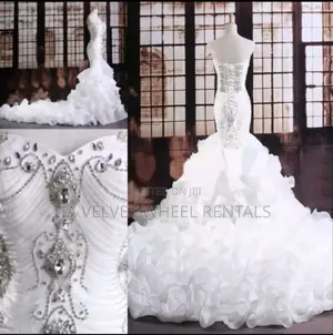 Luxury Crystal Wedding Gown Lace. Straight From Usa.
