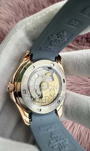 Patek Philippe Aquanaut Rose Gold With Slate Blue Dial Strap
