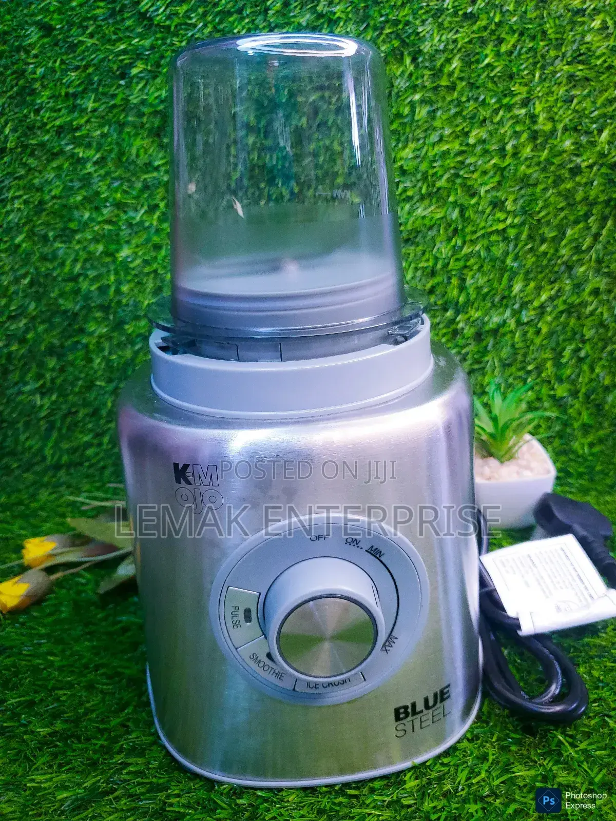 K- Mojo Blue Steel 1200w Blender Grinder