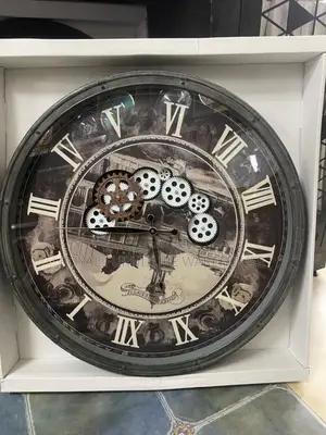 Black Gears Clock